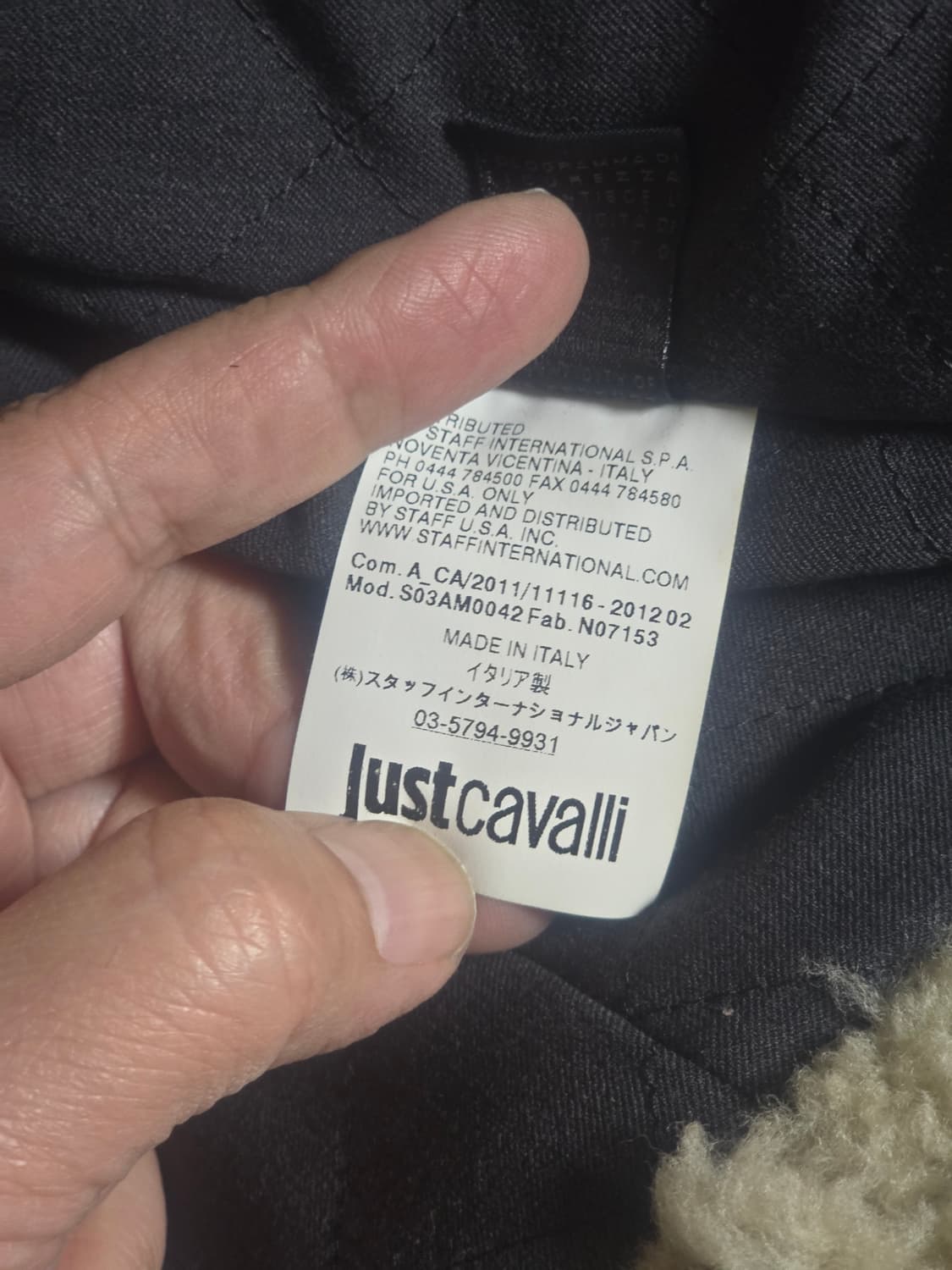 저스트 까발리(Just Cavalli) 리얼 쉐어링 무스탕자켓 (50) 상품이미지9