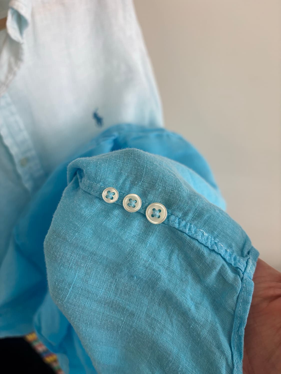 폴로 랄프로렌 그라데이션 린넨 셔츠 상품이미지5