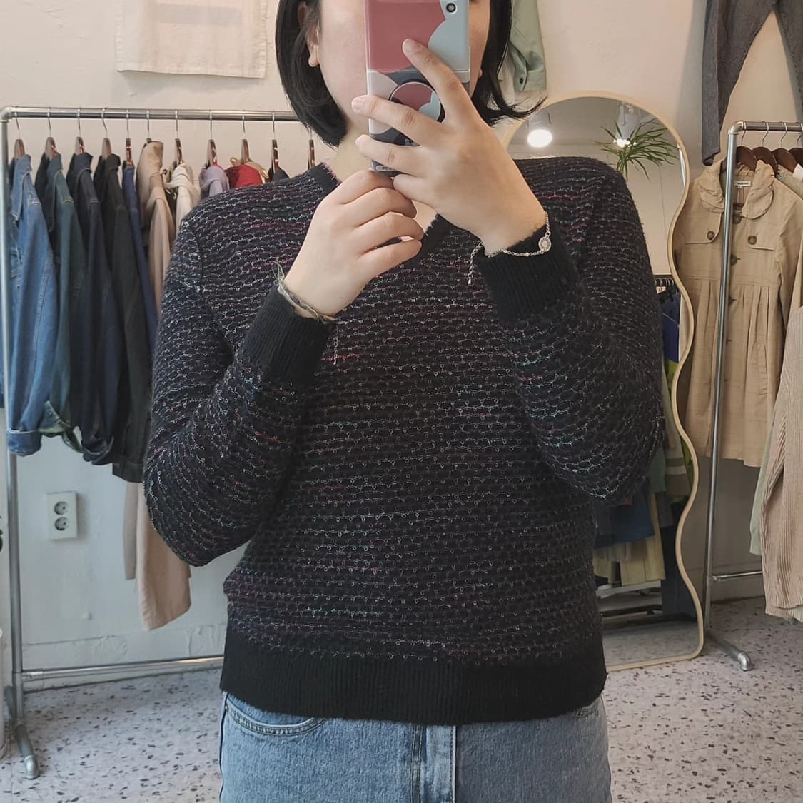 Pearlpear 멀티컬러 브이넥 니트 상품이미지10