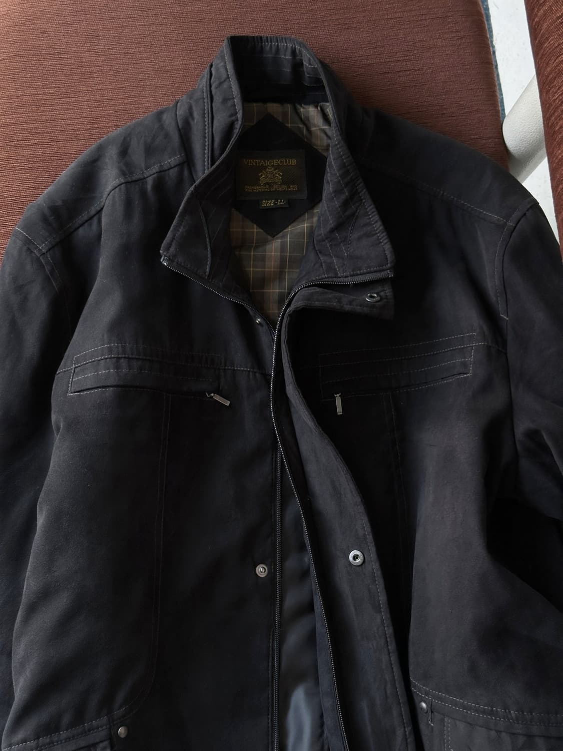 Stand collar soft touch volume blouson 상품이미지8