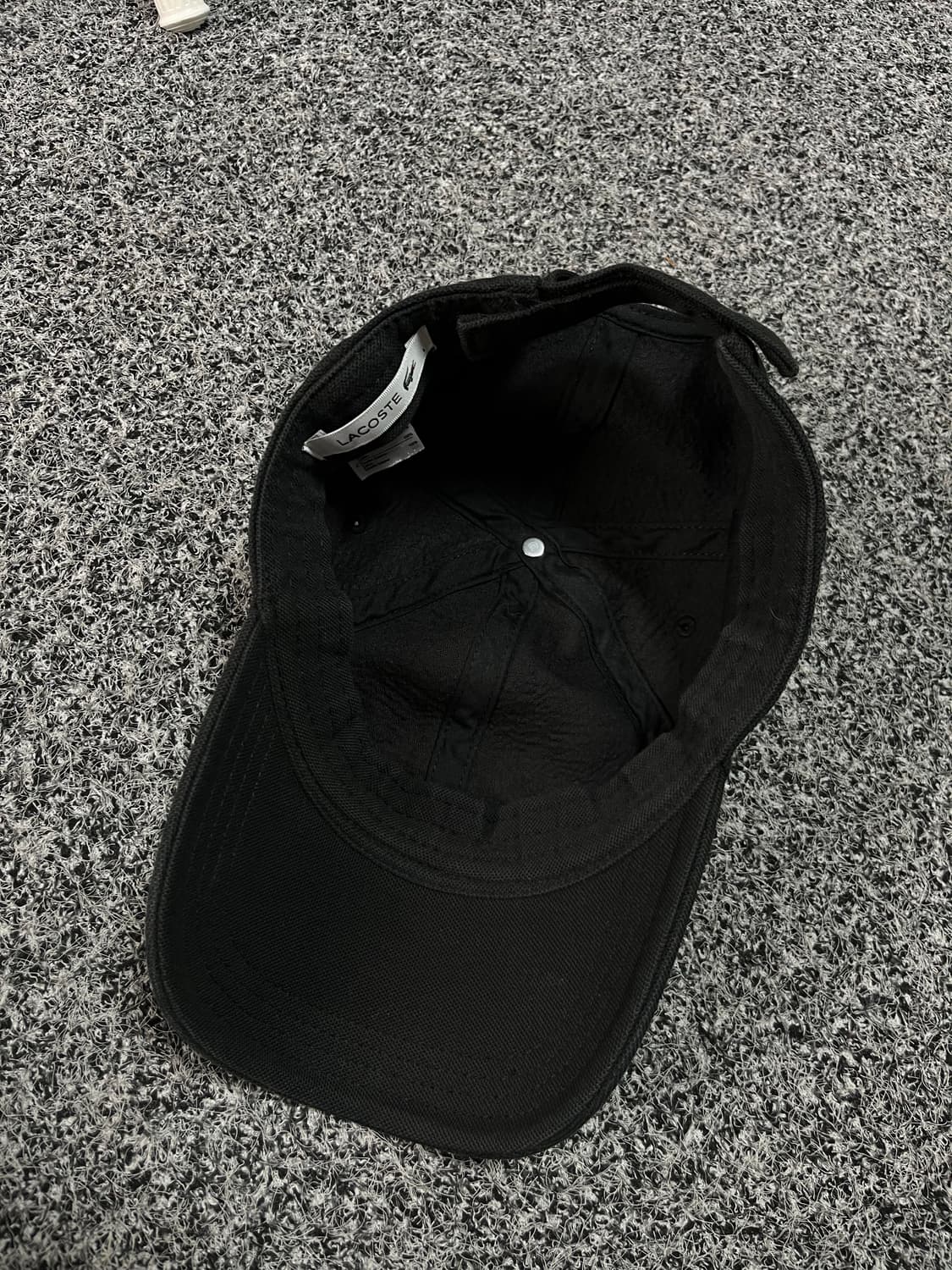 라코스테 블랙 볼캡 모자 60 상품이미지2