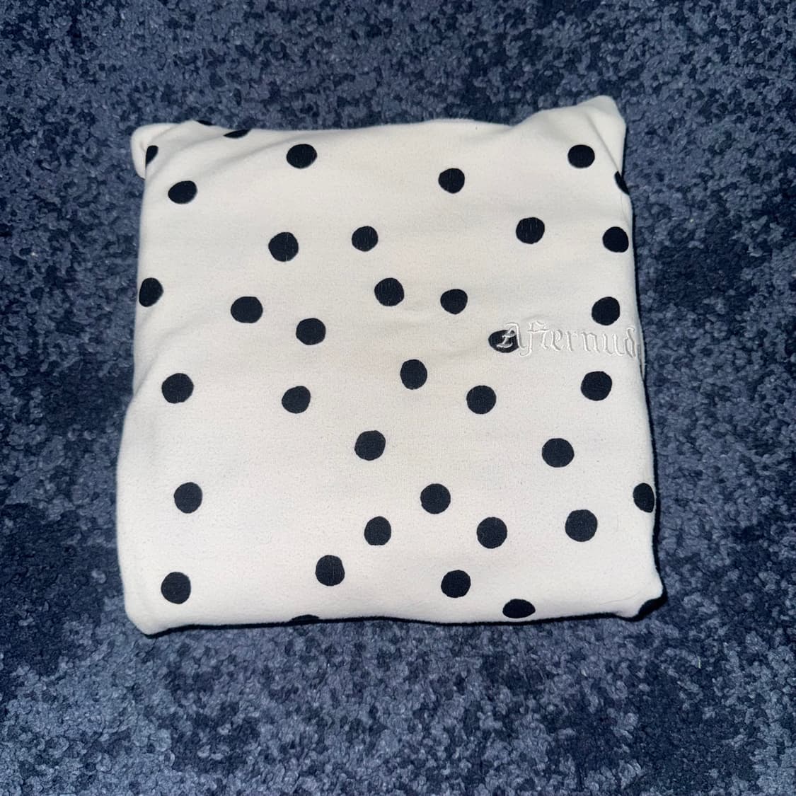 에프터누드 도트 후드티 아이보리 상품이미지2