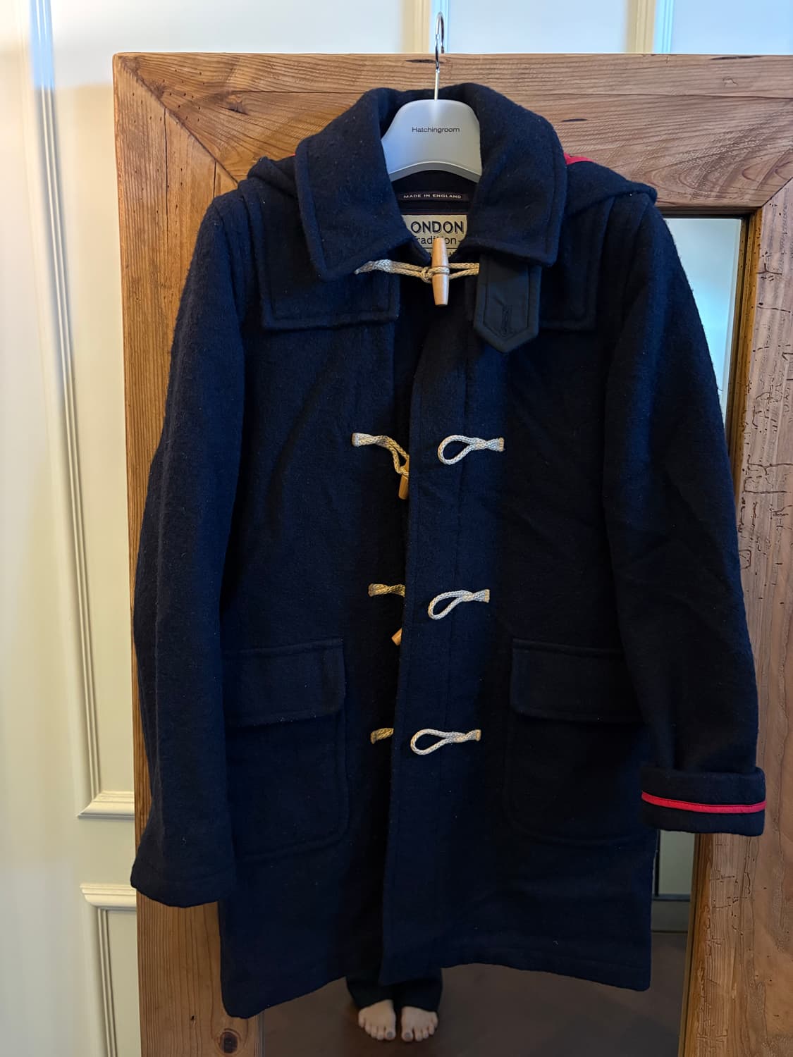 런던트래디션 네이비 떡볶이 코트 상품이미지1