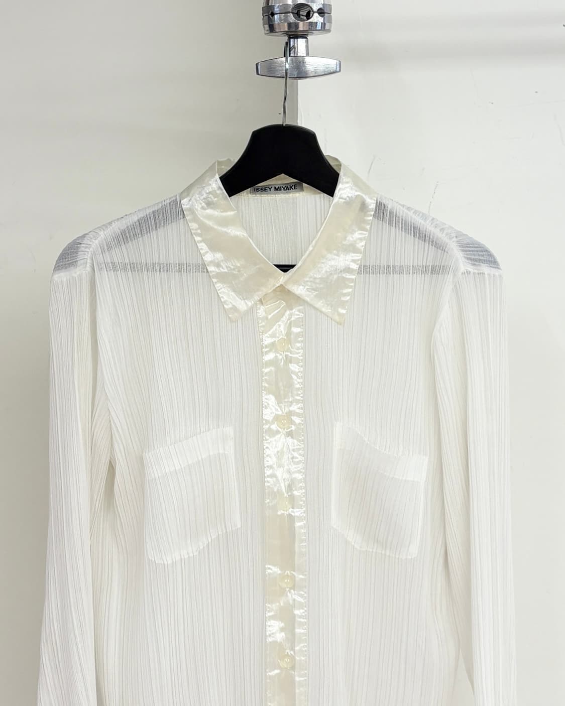 이세이 미야케 화이트 플리츠 더블포켓 셔츠 상품이미지2