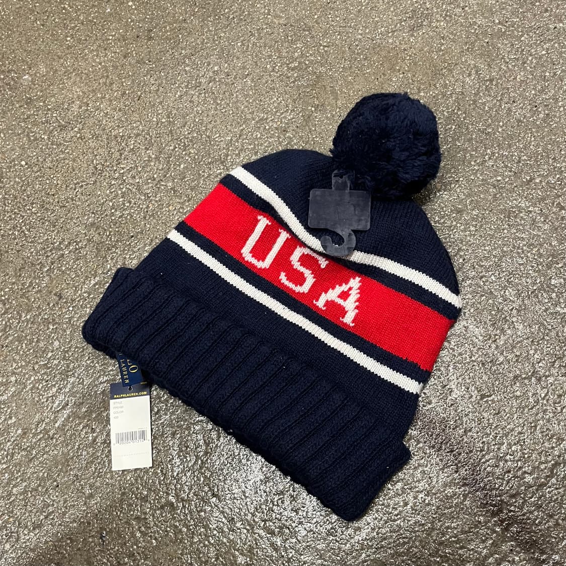 폴로 USA 방울 비니 상품이미지2