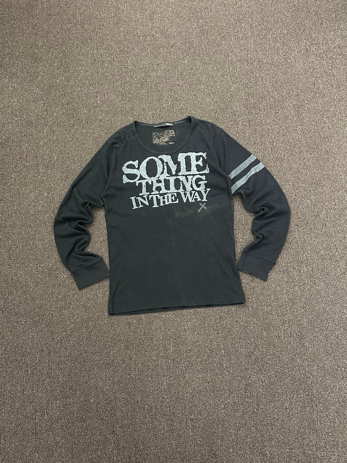 L)Mossimo vintage 레터링 워싱 디테일 골지 롱슬리브 상품이미지2