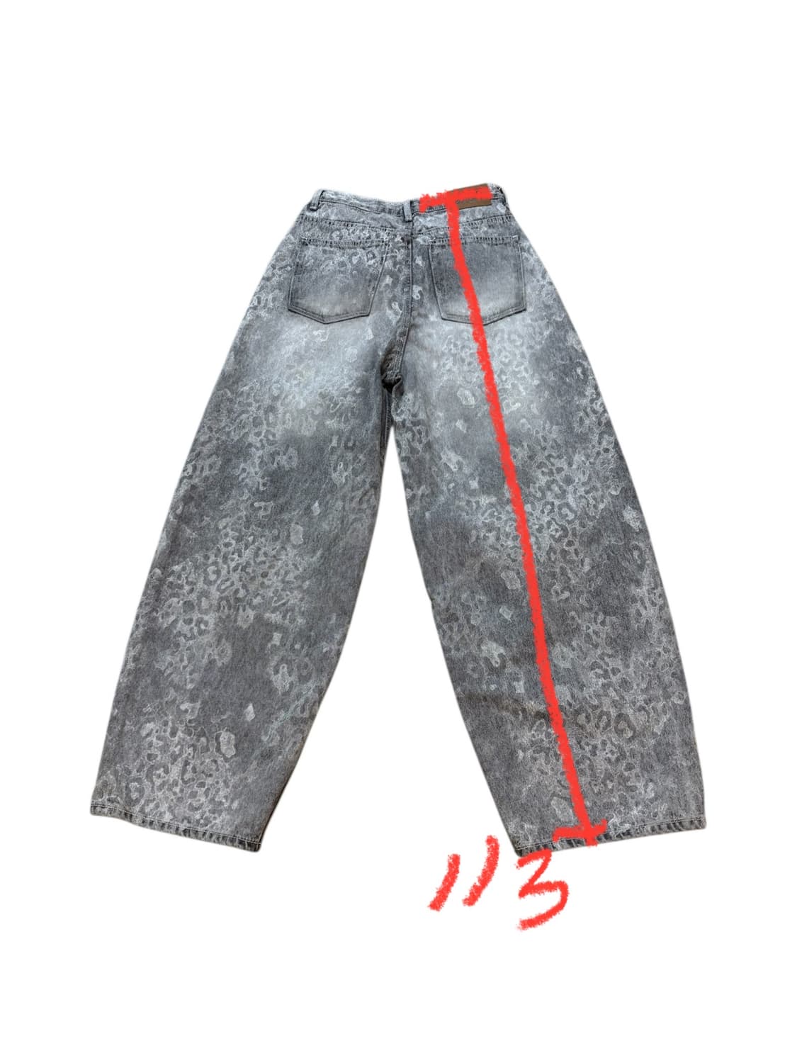 OOTJ 레오파드 그레이 데님 팬츠 상품이미지7