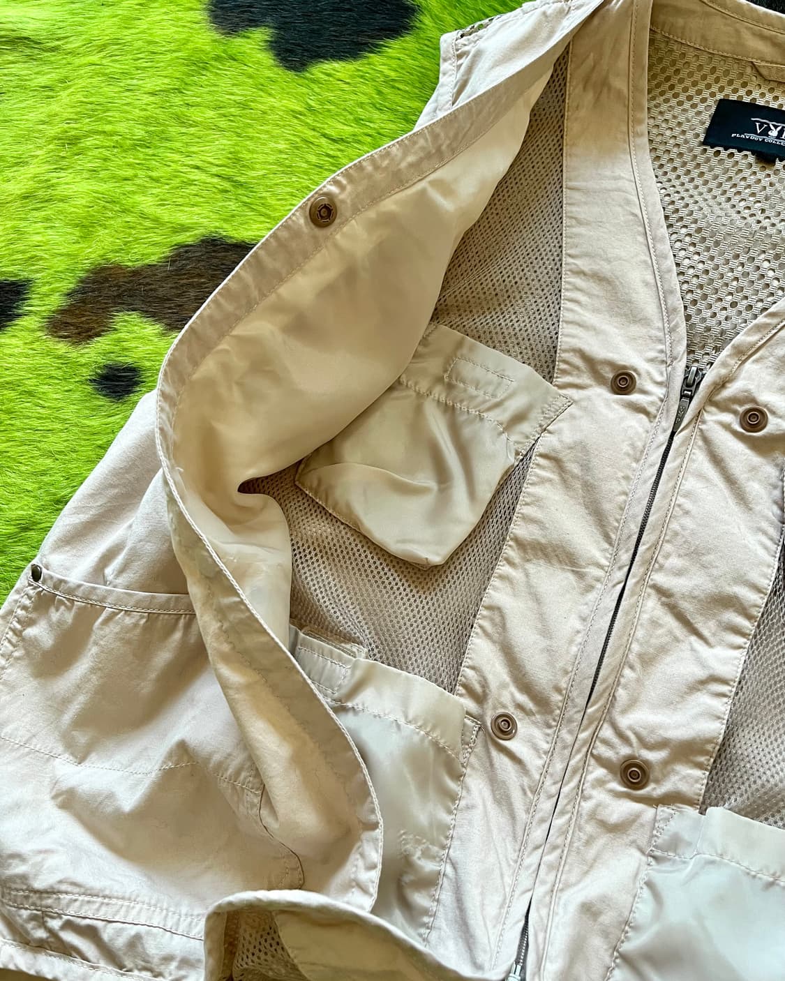 1990s Playboy Technical Nylon Mesh Vest 상품이미지5