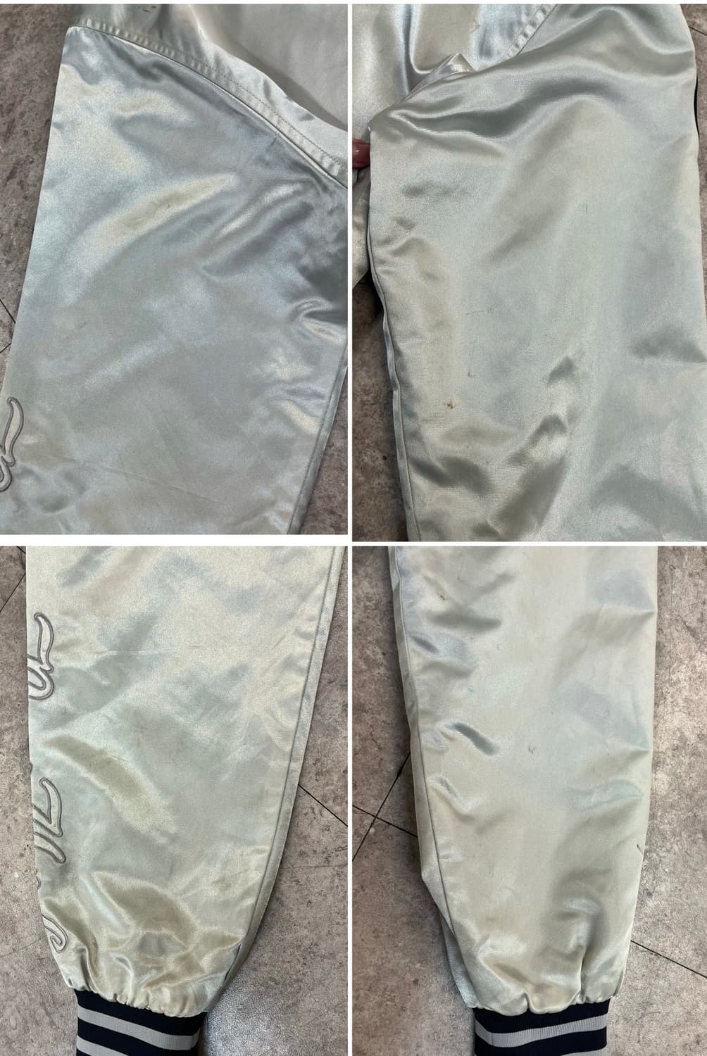 엠엘비 양키스 스타디움 바시티 자켓 실버 100 #csz3962  상품이미지9