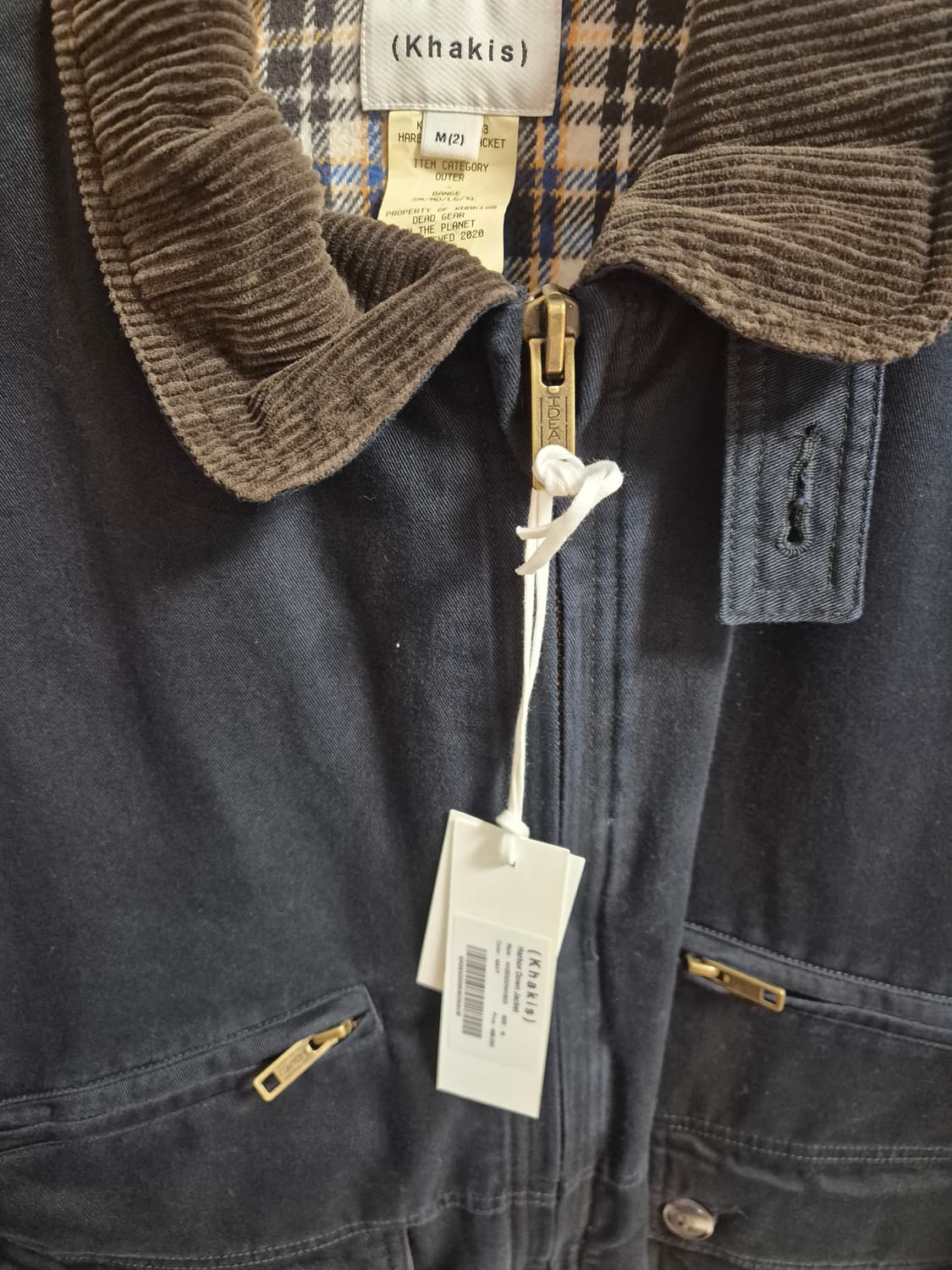 (새상품 m) 카키스 하버다운 네이비 상품이미지2