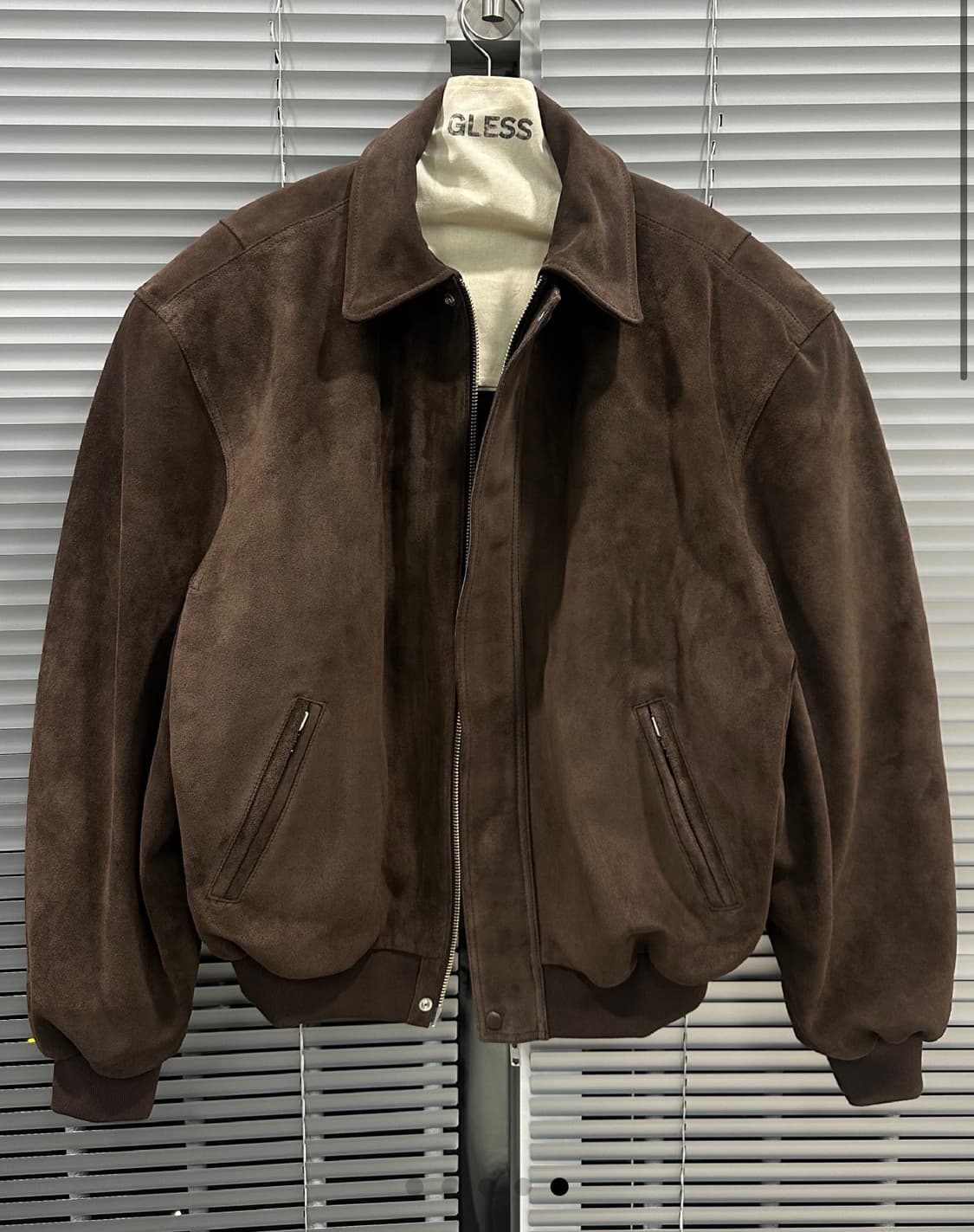 [ 1 ] 글레스 레더봄버 딥브라운 상품이미지1