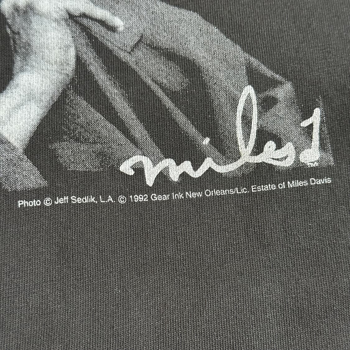 90’s Q-Tees ‘Miles Davis’ usa 1/2 tee 상품이미지5