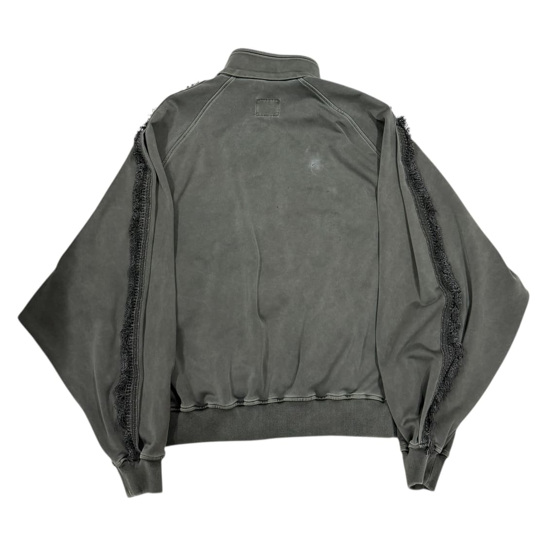 아조바이아조 레이스 트리밍 래글런 트랙탑 져지 자켓 카키 상품이미지3