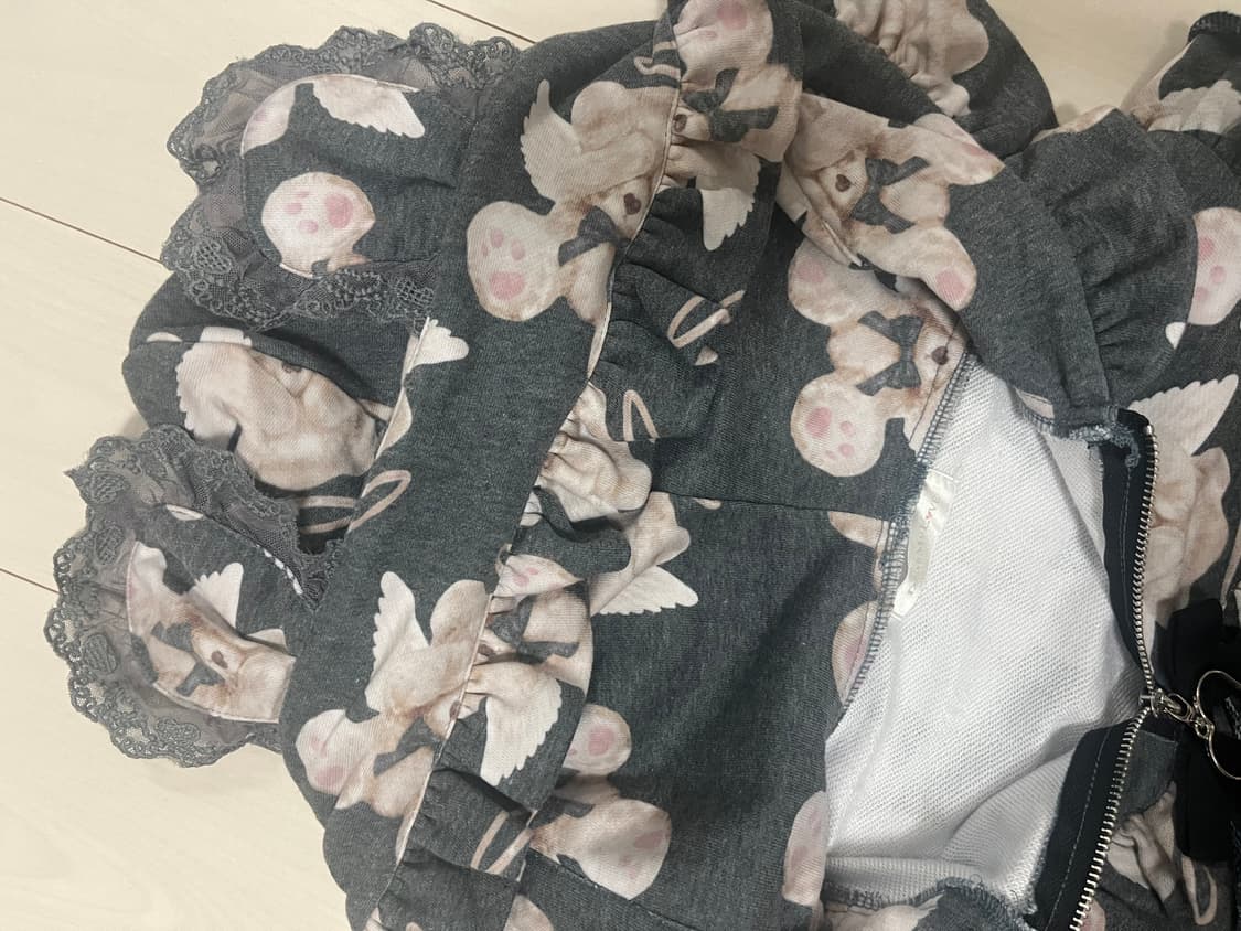 디어마이러브 곰돌이귀 후드 지뢰계 양지뢰 히메갸루 상품이미지2