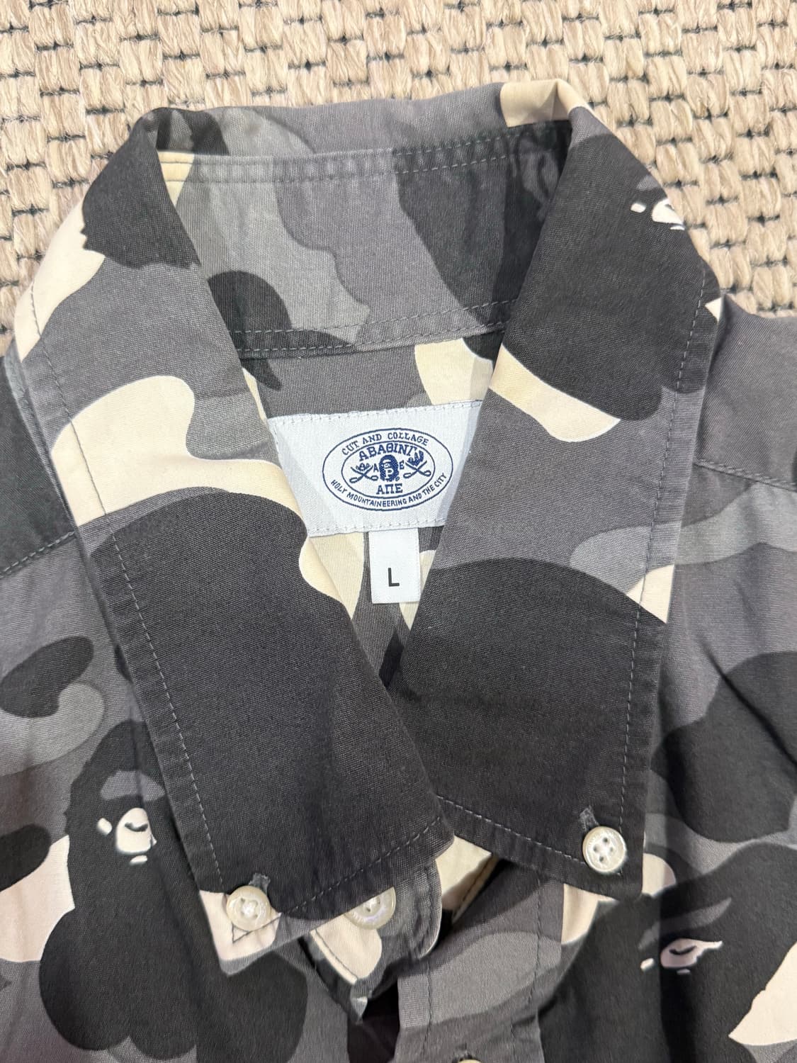 베이프 시티카모 BD 셔츠 L사이즈 상품이미지4