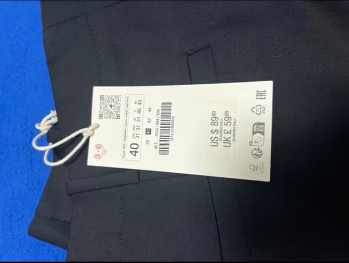 자라 울 블렌디드 슬랙스 40사이즈 상품이미지3