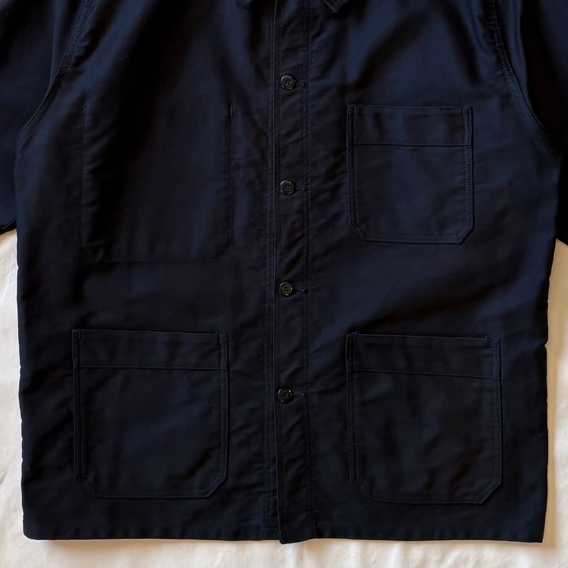 [105-107] 90s 프랑스 ADOLPHE LAFONT 블랙 몰스킨  상품이미지3