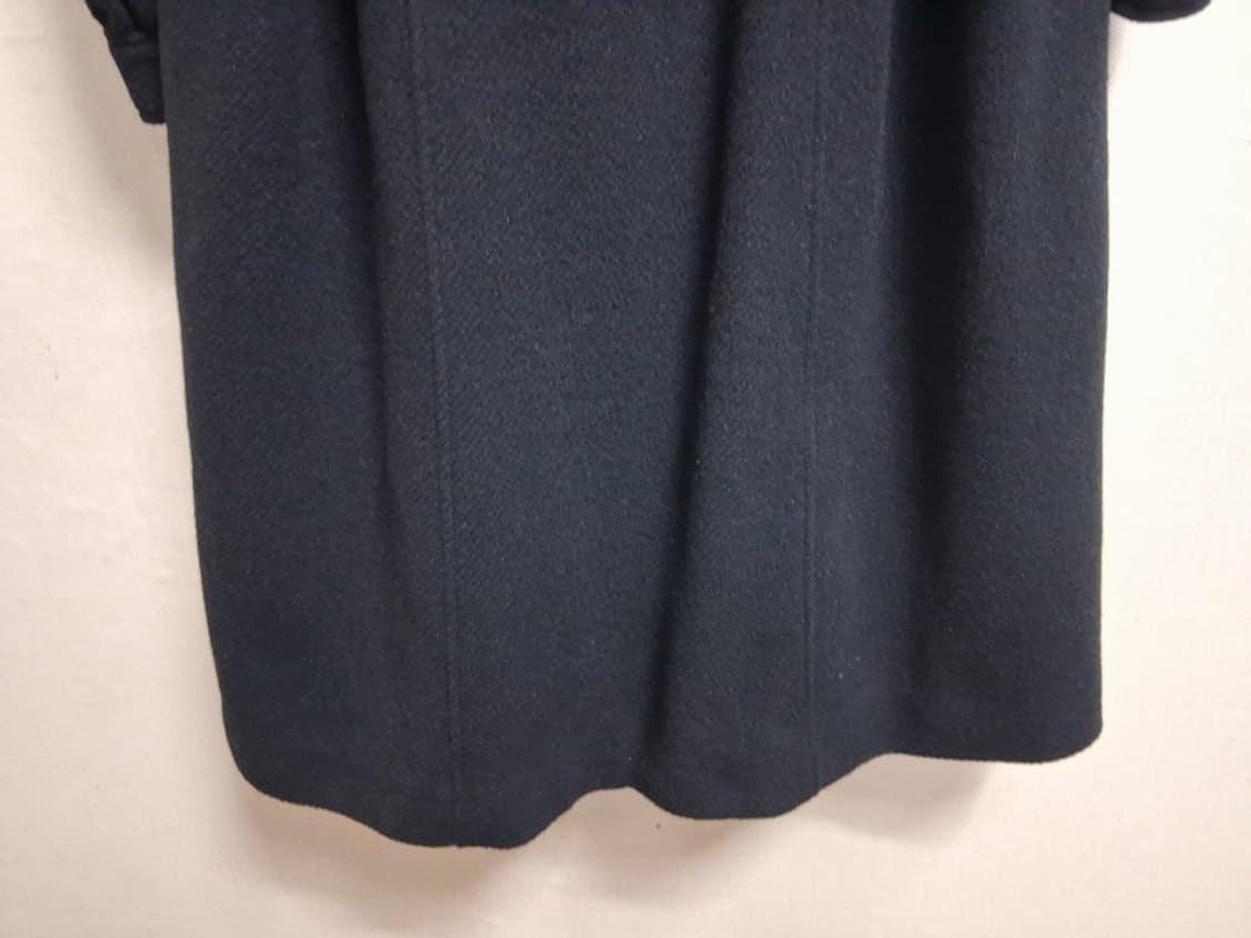 LOVE MODAC 레트로 블랙울모직 롱코트  폭스카라트리밍 볼륨소매밑단 상품이미지8