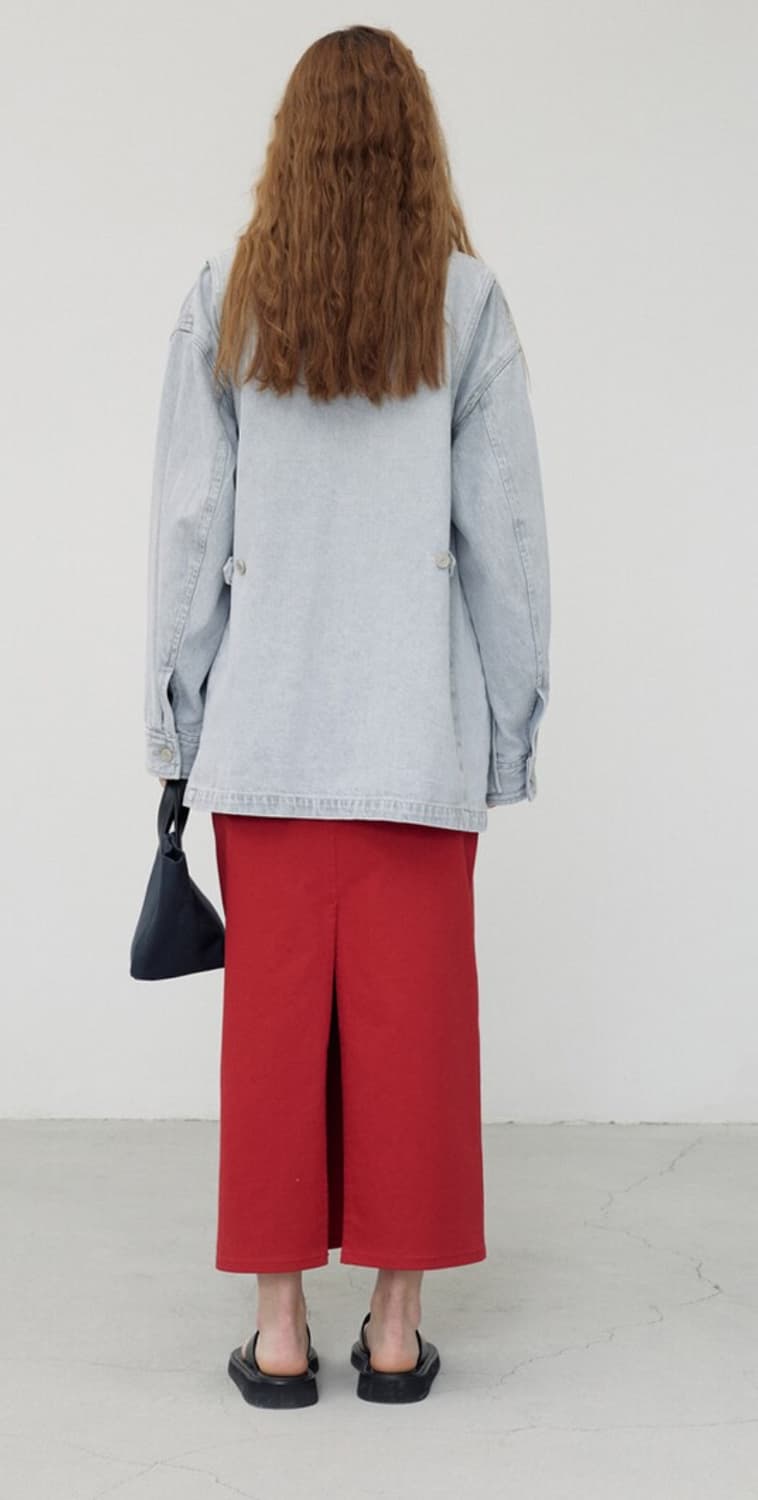 메종마레 Washed Work Jacket, Light Grey 상품이미지4