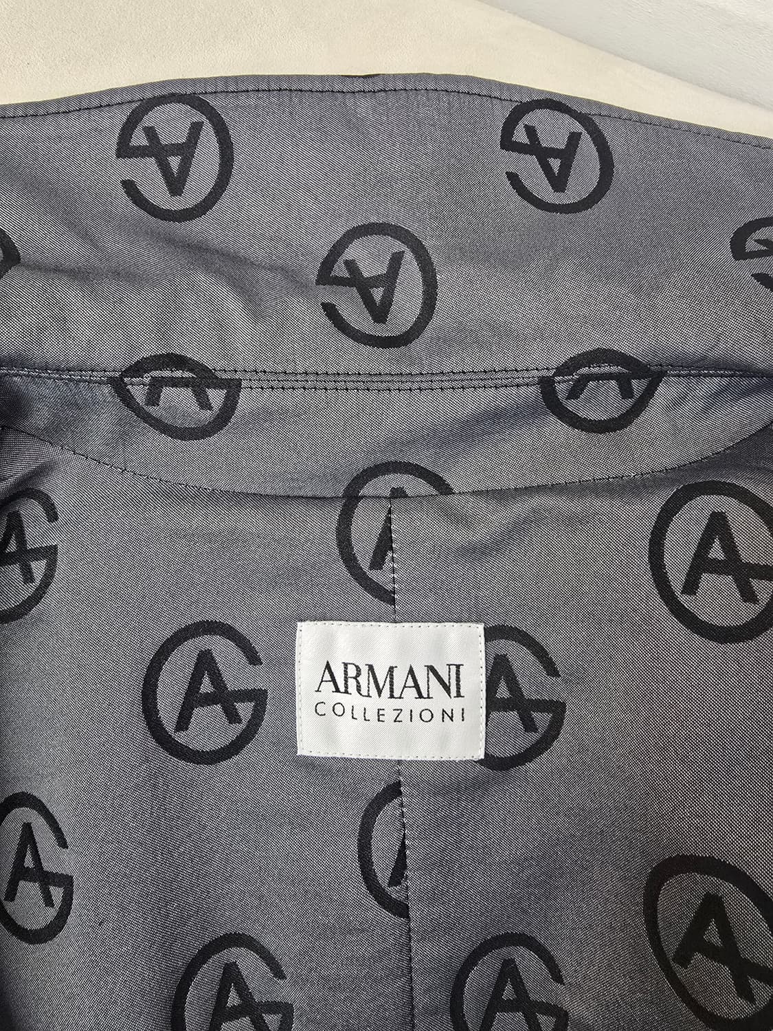 아르마니 꼴레지오니 로고 라나울100% 자켓 상품이미지9