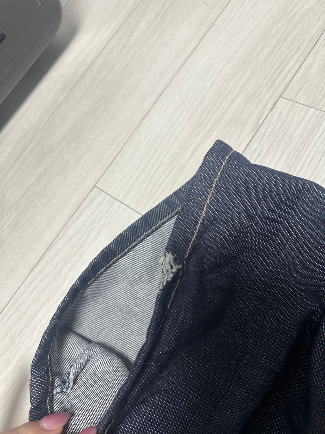 오도어 로고드랍 데님 상품이미지4