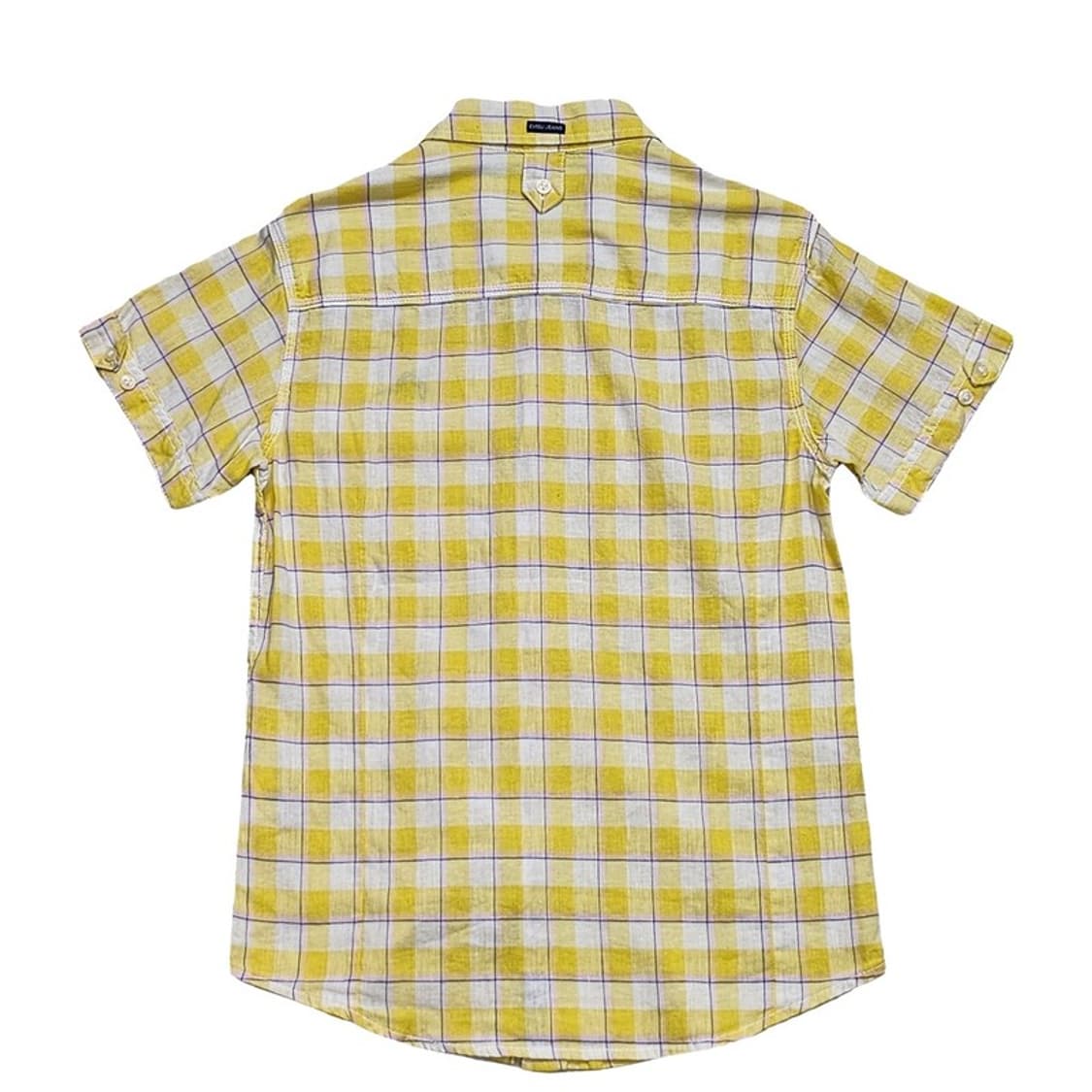 새상품 EVISU 린넨 체크 셔츠 M 상품이미지10