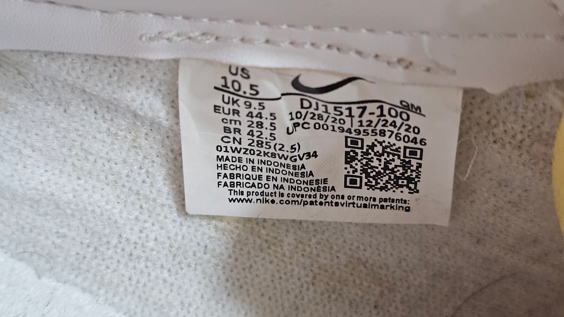 나이키 블레이저 로우 '77 페인트 스플래터 스니커즈 285사이즈 상품이미지6