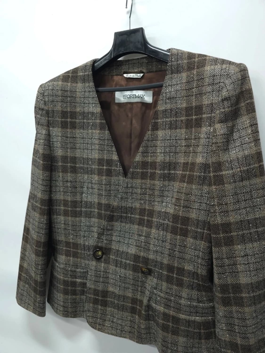 막스마라 SPORTMAX 체크 블레이저 Made in Italy 상품이미지2