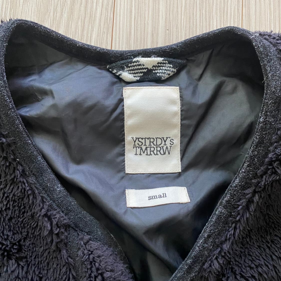 (S) YSTRDYS TMRRW 플리스 자켓 블랙 상품이미지2