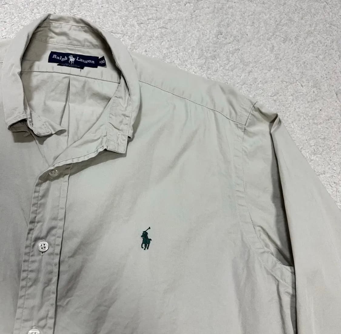 폴로 랄프로렌 베이지 셔츠 100 상품이미지2