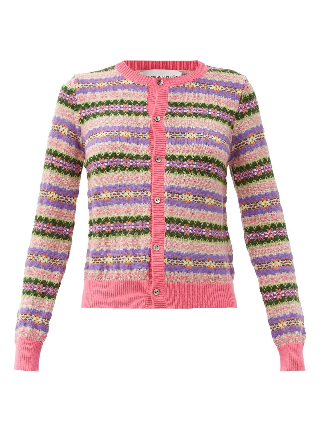 꼼데가르송 걸 comme  girl fair isle 울 가디건 상품이미지4