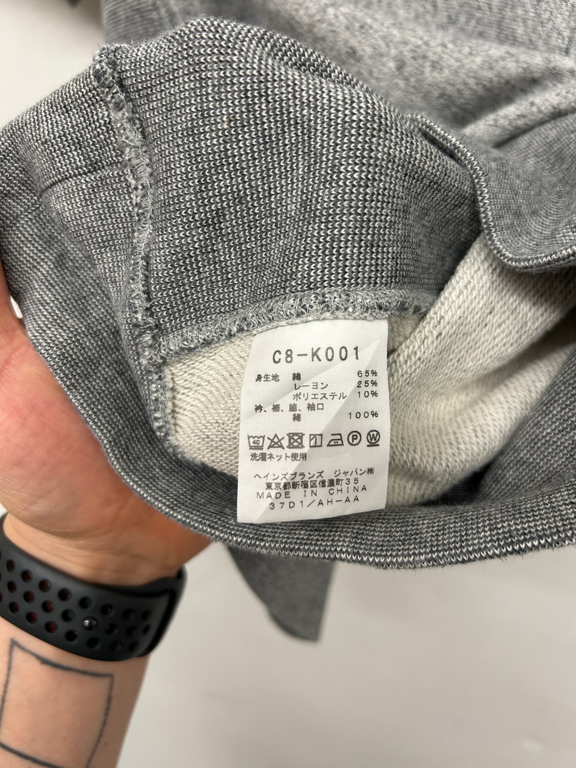 챔피온 리버스위브 회색 반팔 맨투맨 티셔츠 상품이미지5