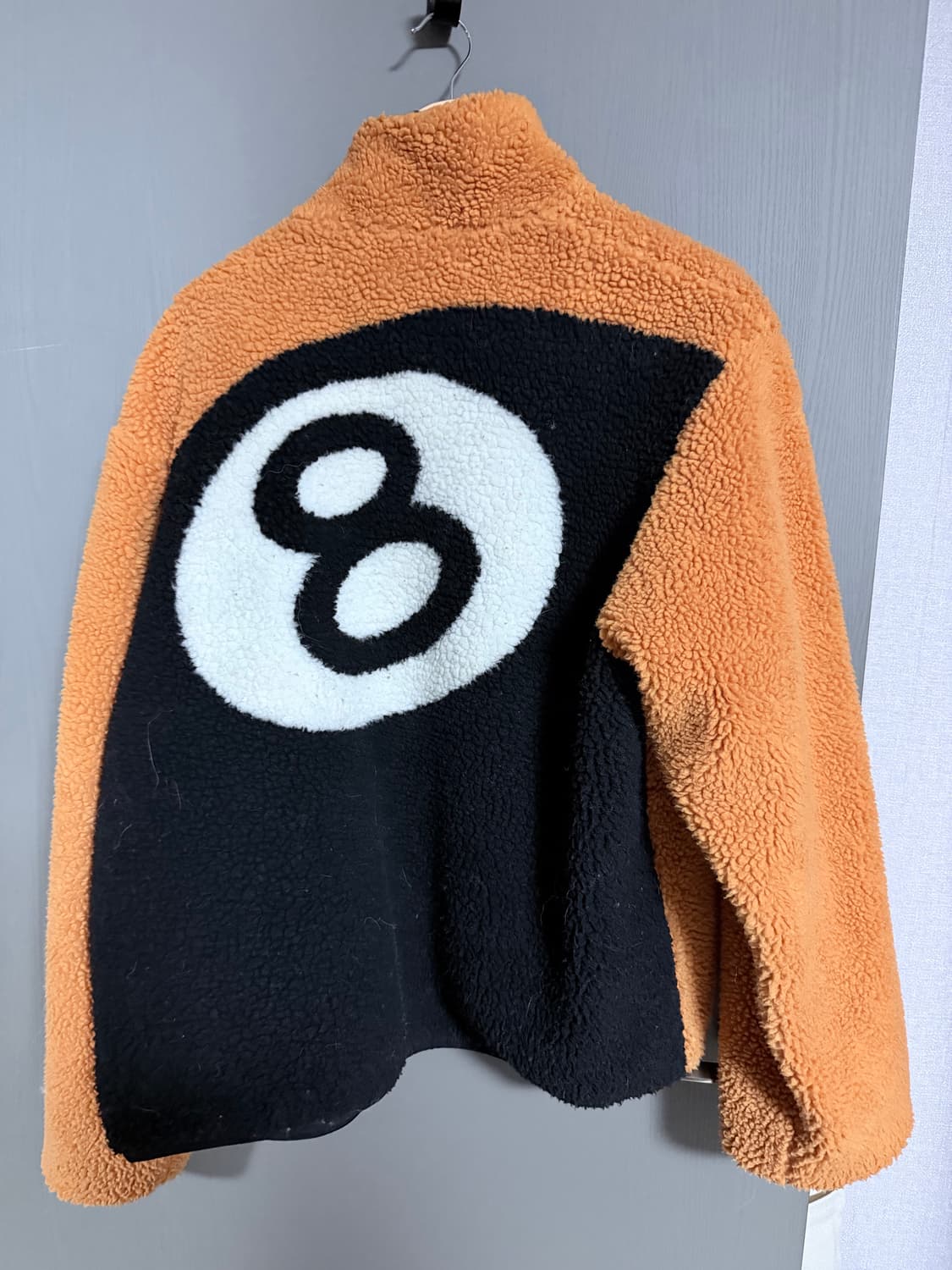 L) 스투시 8볼 리버시블 후리스 오렌지 상품이미지1