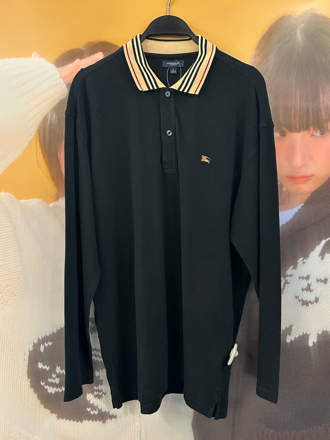 BURBERRY 버버리 블랙 카라티 상품이미지1