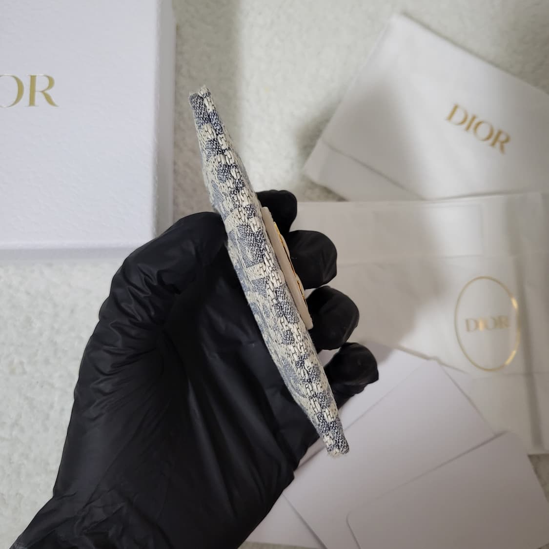 [유일매물/한정판] 디올 오블리크 몽테인 카드홀더 카드지갑 라이트 비스킷 상품이미지6