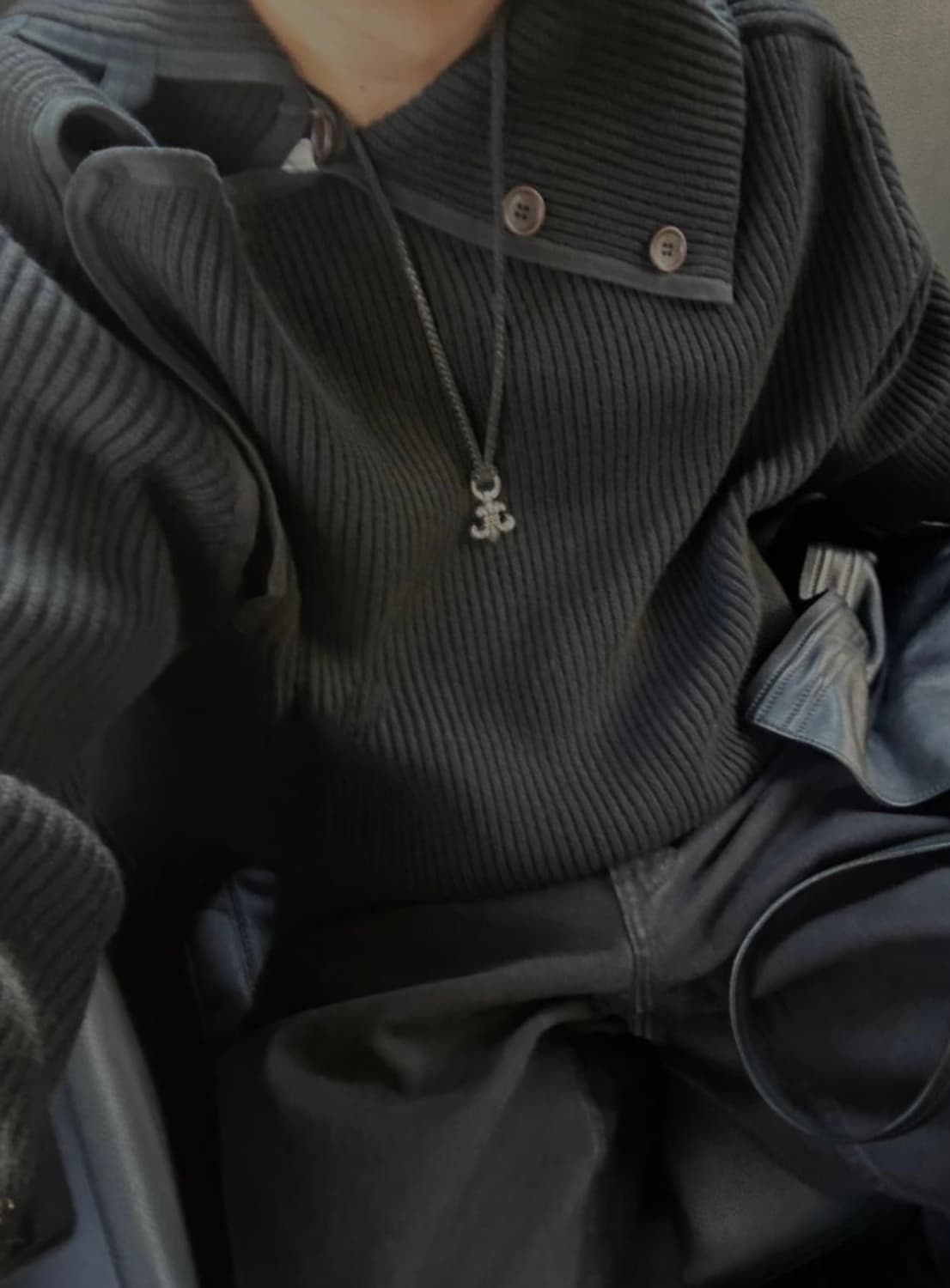 크롬하츠 bs 플레어 레더 목걸이 상품이미지1