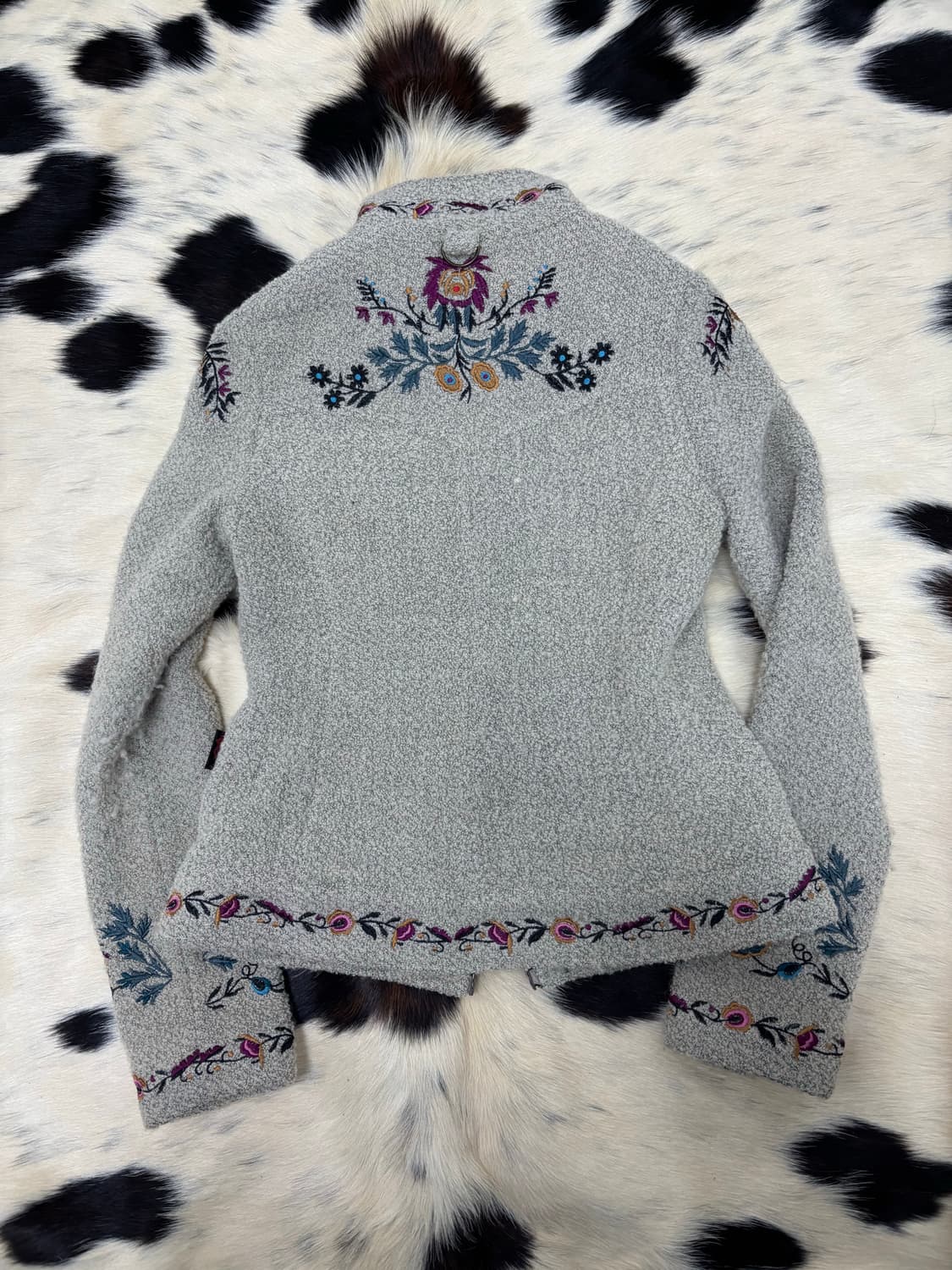 [OZZ ON] Flowers embroidery Wool 2-way Z 상품이미지9