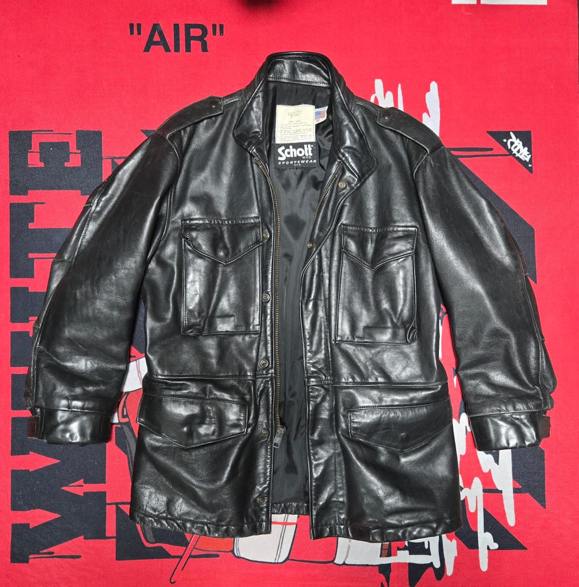 Schott  M-65 Leather Field Jacket 상품이미지1