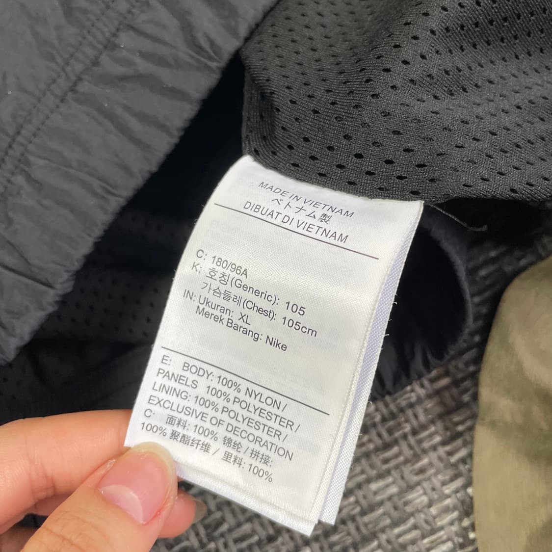 나이키 블랙 빅스우시 바람막이 XL 상품이미지5