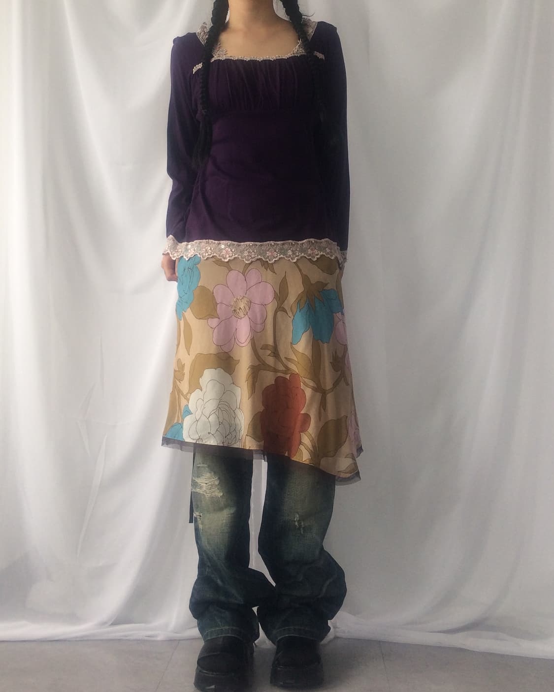 Lace trimming sleeve 상품이미지6
