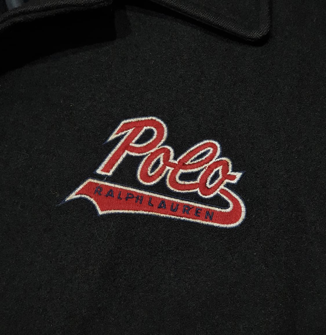 폴로 90s 울 가죽 바시티 자켓 (105-110) 상품이미지6