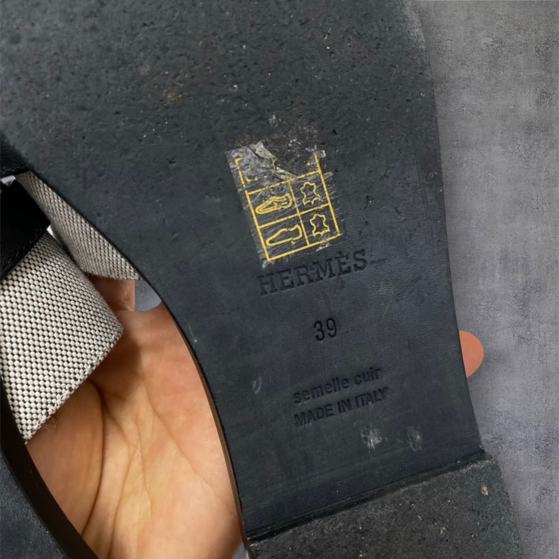 에르메스 Hermes 줄리아 캔버스 슬리퍼 샌들 39 상품이미지8