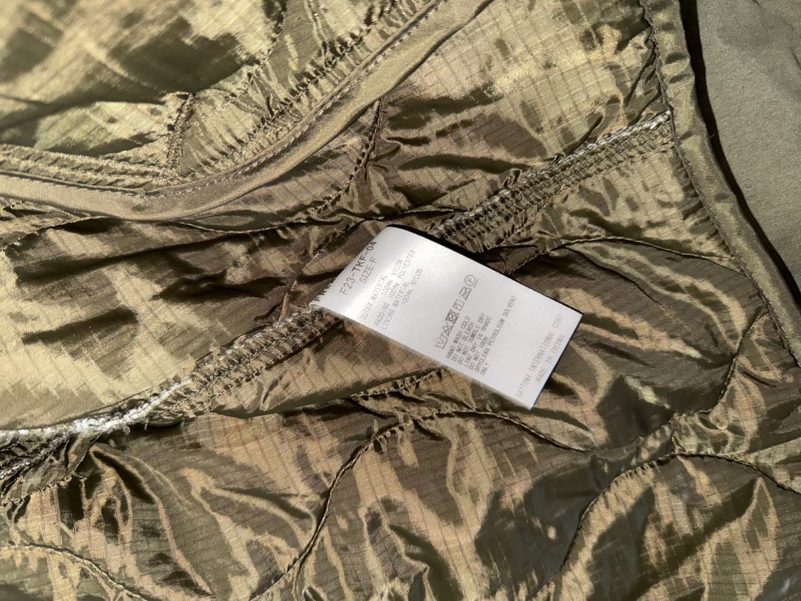 프릭스 스토어 숏 m65 외피,내피 완제품 올리브 그린 판매 상품이미지4