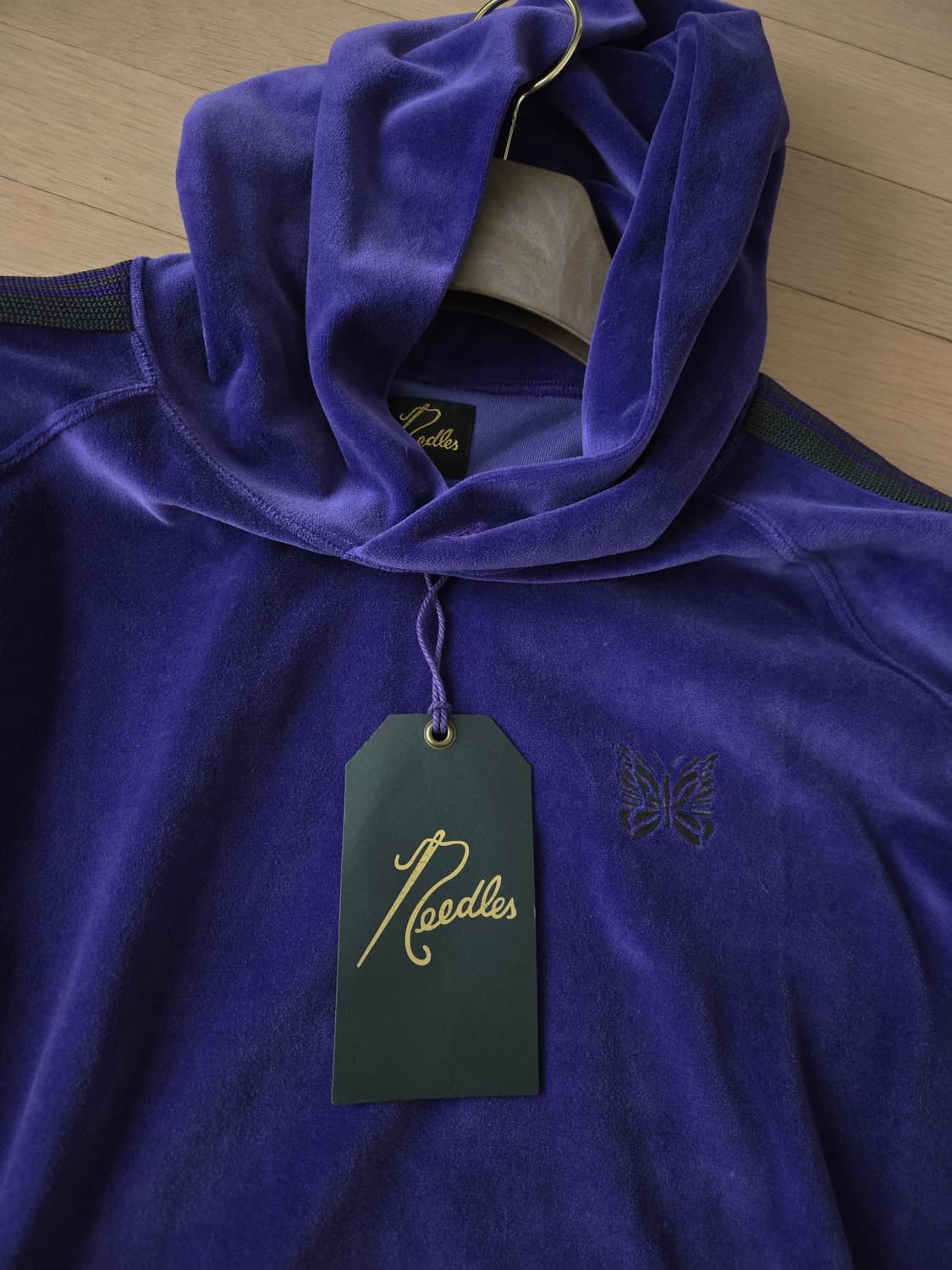니들스 벨루어 후드티 퍼플(보라) 상품이미지8