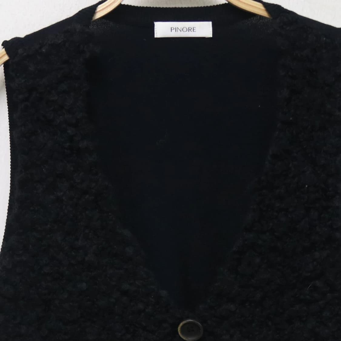 PINORE 부클 울 혼방 베스트 63052 상품이미지3