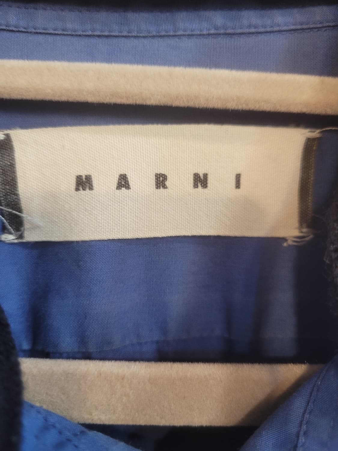 마르니 블루 셔츠 니트 칼라 포인트 46 상품이미지3