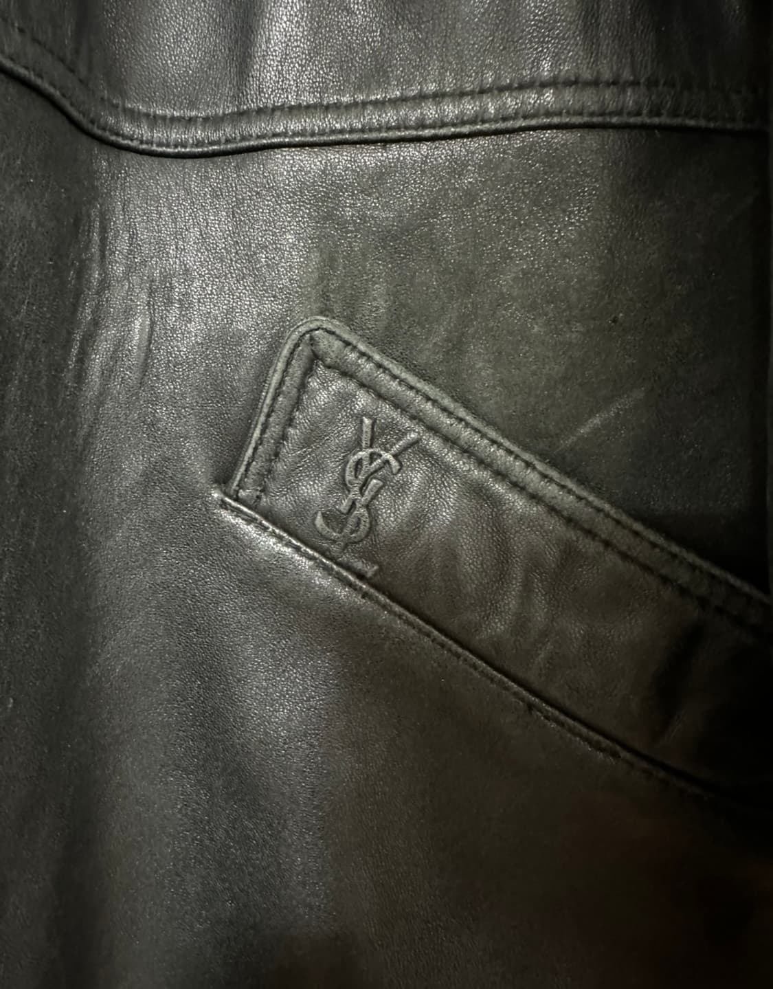 YSL 입생로랑 블랙 양가죽 자켓 상품이미지4