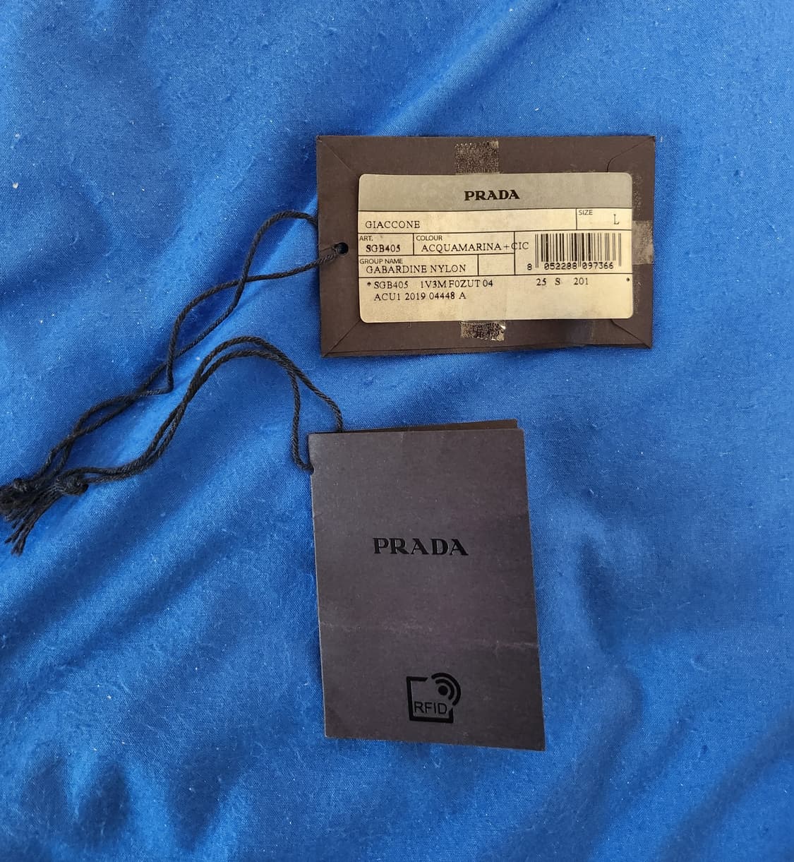 프라다PRADA/개버딘 컬러 블록 나일론 자켓/L 상품이미지9