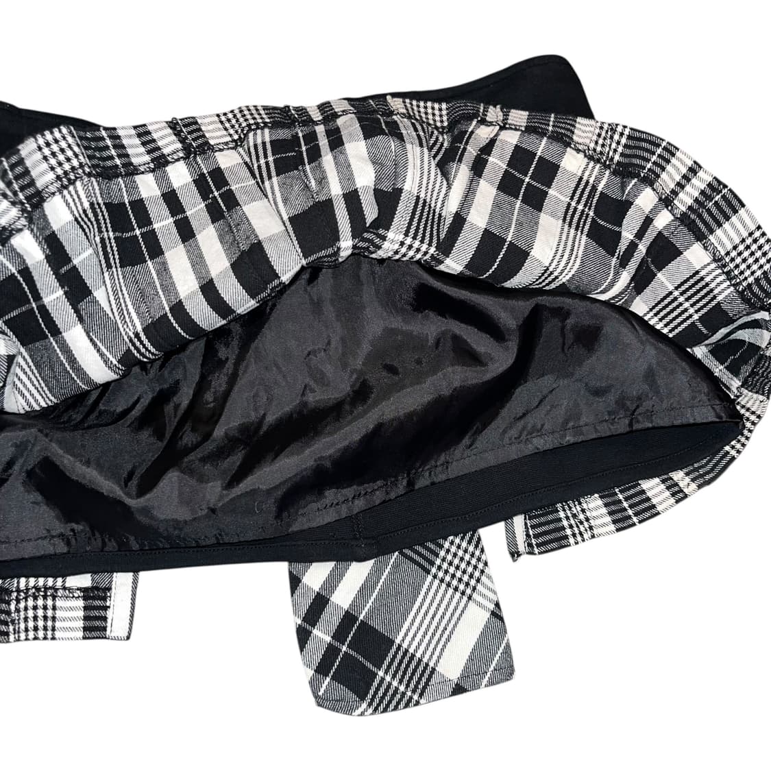 REAL MA*RS 리얼마즈 타탄체크 셔츠레이어드 밴딩 스커트 갸루y2k 상품이미지5
