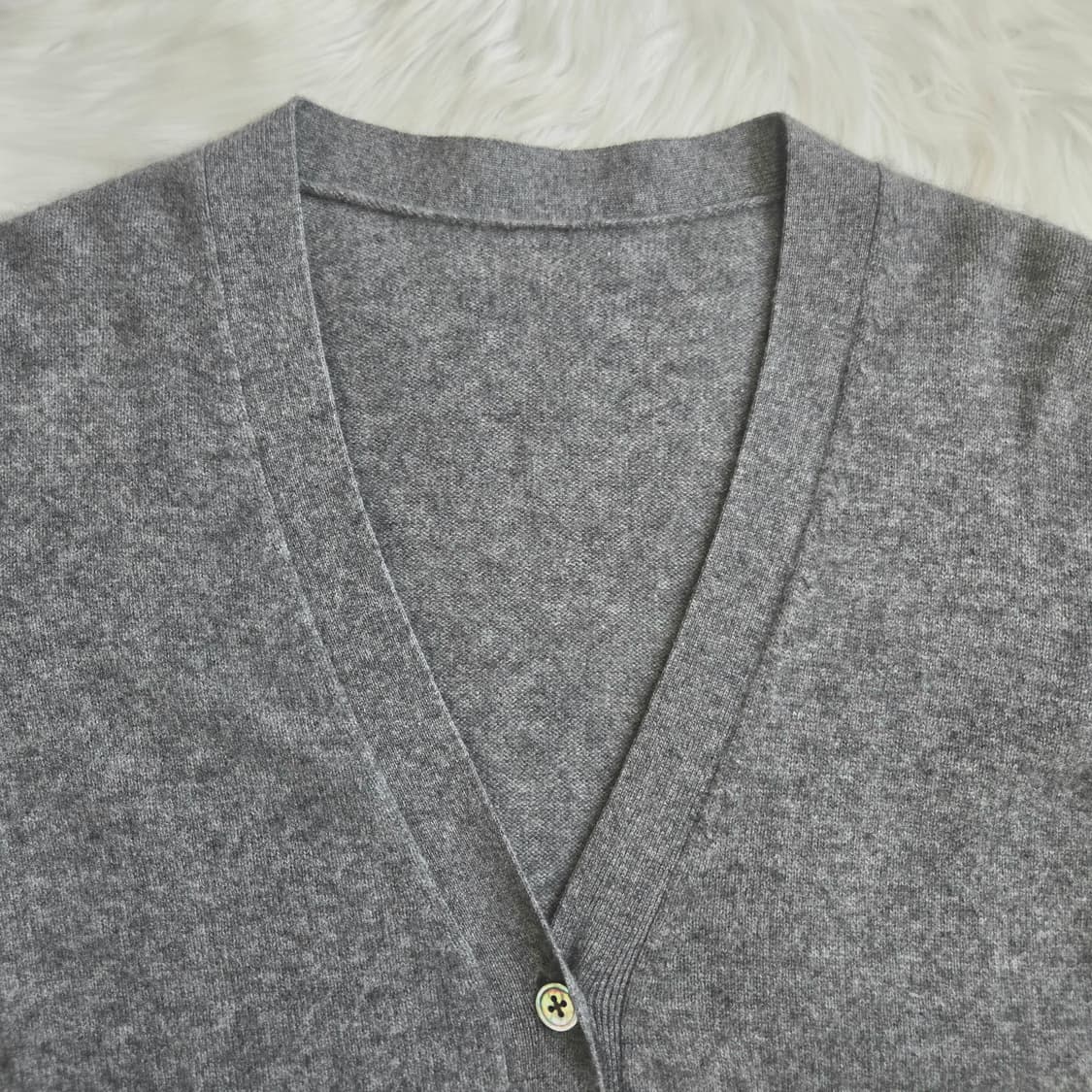 일본 빈티지 캐시미어 100 브이넥 니트 가디건 1805 상품이미지3